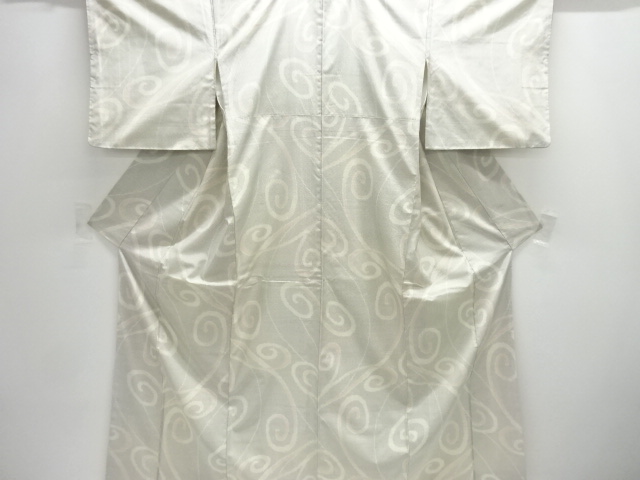 JAPANESE KIMONO / ANTIQUE KIMONO / SILK / TOKAMACHI TSUMUGI / WOVEN ARABESQUE